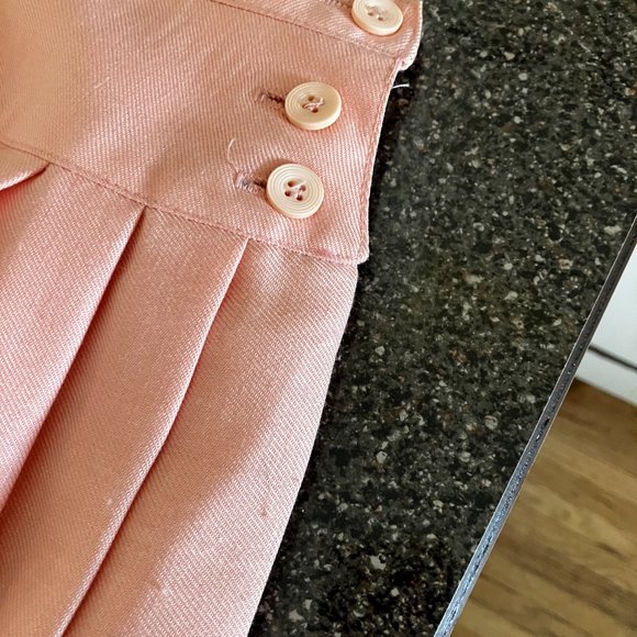 Mister Loenard size 14 pleated skirt salmon (peach?) - Picture 6 of 7